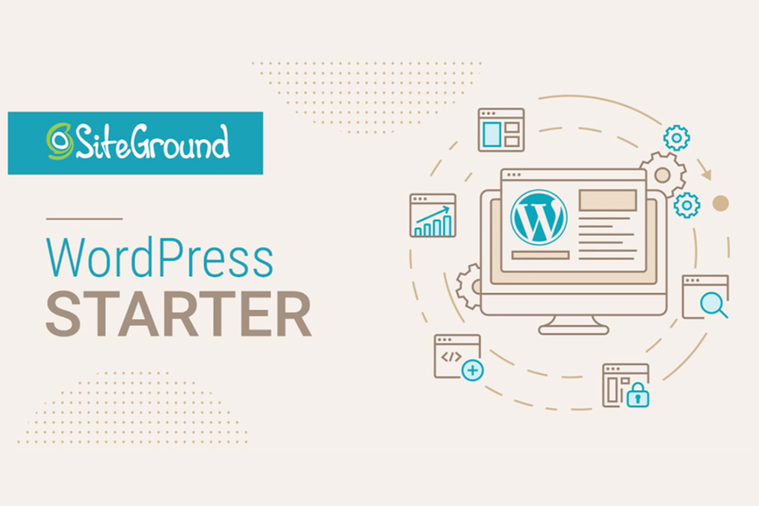 Siteground WordPress starter sites help you build your website faster, easier and still look professional.